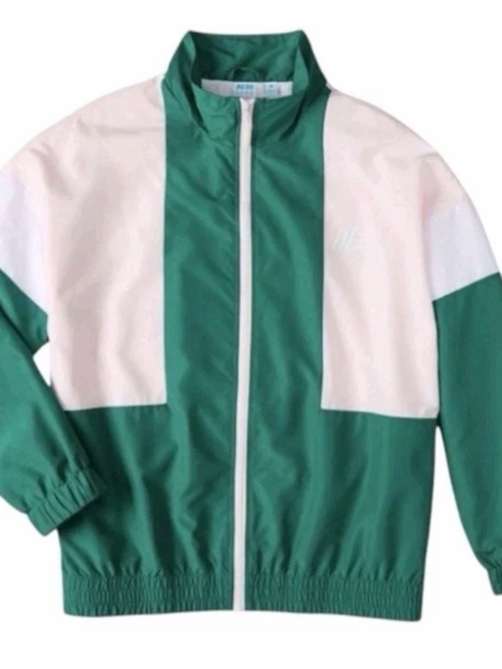 ALDI Gear 50th Anniversary Woman's Green Windbreaker Track Jacket Medium NWT